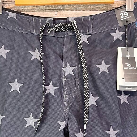 Men's Rip Curl Mirage Freebird Mid Length Patriotic Flag Boardshorts Size 29 NWT - Picture 5 of 14